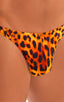 mens classic thong swimsuit tanga skinz t back bathing suit in Golden Leopard; Mens Classic T Back Thong Swimsuit in Golden Leopard 2; Mens Classic T Back Thong