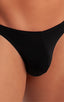 mens classic thong swimsuit best seller black tanga skinz t back bathing suit; T Back Thong Swimsuit in ThinSkinz Black, Rear View; T Back Thong Swimsuit in Bla