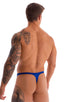 mens swimwear classic t back thong swimsuit in Imperial Blue; T Back Thong Swimsuit in Imperial Blue 2; T Back Thong Swimsuit in Imperial Blue 3; T Back Thong S