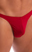 mens swimwear classic t back thong swimsuit in Ruby Red; T Back Thong Swimsuit in Ruby Red 2; T Back Thong Swimsuit in Ruby Red 3; T Back Thong Swimsuit in Ruby