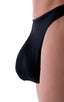 Large Pouch Swimsuit Bikini in Black, Front View; Large Pouch Swimsuit Bikini in Black, Rear View; Large Pouch Swimsuit Bikini in Black 4; Special Order Notice;