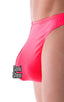 Comfort Pouch - Bulge Enhancing - Half Back Bikini in ThinSKINZ Semi Sheer Neon Coral 1; Comfort Pouch - Bulge Enhancing - Half Back Bikini in ThinSKINZ Semi Sh