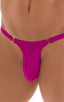 Quick Release Thong - Bravura Pouch in Magenta, Front View; Quick Release Thong - Bravura Pouch in Magenta, Rear View; Quick Release Thong - Bravura Pouch in Ma