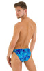 Fitted Bikini Bathing Suit in New World Blue, Front View; Fitted Bikini Bathing Suit in New World Blue, Rear View; Fitted Bikini Bathing Suit in New World Blue 
