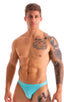 mens sexy imternational male bikini swimsuit skinz speedo swimwear in Aquamarine 1; Bikini Brief Swimsuit in Aquamarine 2; Bikini Brief Swimsuit in Aquamarine 3