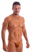 mens micro g string thong swimsuit bikini in skinz swimwear in Golden Leopard; G String Swimsuit - Adjustable Pouch in Golden Leopard 2; G String Swimsuit - Adj
