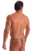 mens micro g string thong swimsuit bikini in skinz swimwear in Deep Jade; G String Swimsuit - Adjustable Pouch in Deep Jade 2; G String Swimsuit - Adjustable Po