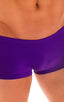 mens swimwear low waist square cut boxer style swimsuit in Royal Purple; Extreme Low Square Cut Swim Trunks in Royal Purple 2; Extreme Low Square Cut Swim Trunk