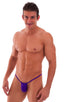mens micro g string thong swimsuit bikini in skinz swimwear in Royal Purple; G String Swimsuit - Adjustable Pouch in Royal Purple 2; G String Swimsuit - Adjusta