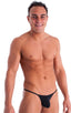 mens micro g string sexy swimsuit bikini in Semi Sheer ThinSKINZ Black 1; Stuffit Pouch G String Swimsuit in Semi Sheer ThinSKINZ Black 3; Silver Tri-Ring conne