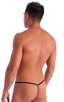 mens micro g string sexy swimsuit bikini in Semi Sheer ThinSKINZ Black 1; Stuffit Pouch G String Swimsuit in Semi Sheer ThinSKINZ Black 3; Silver Tri-Ring conne