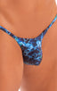 mens micro bikini swimsuit with tiny scrunchie butt skinz swimwear in sheer Dark Water 1; Mens Micro Pouch Puckered Back Swimsuit  in Super ThinSKINZ Dark Water