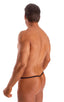 Mens Micro Adjustable G String Swimsuit in Semi Sheer Hibiscus Print on Mesh 1; Mens Micro Adjustable G String Swimsuit in Semi Sheer Hibiscus Print on Mesh 2; 