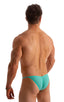Mens Micro Pouch Scrunchie Back Swimsuit in ThinSKINZ Mint 1; Mens Micro Pouch Scrunchie Back Swimsuit in ThinSKINZ Mint 2; Mens Micro Pouch Scrunchie Back Swim