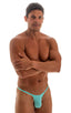 best seller mens sexy swimwear micro bikini aquamarine skinz swimsuit; Sunseeker Micro Pouch Half Back Bikini in Aquamarine 2; Sunseeker Micro Pouch Half Back B