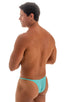 best seller mens sexy swimwear micro bikini aquamarine skinz swimsuit; Sunseeker Micro Pouch Half Back Bikini in Aquamarine 2; Sunseeker Micro Pouch Half Back B