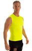 Sleeveless Lycra Muscle Tee in Chartreuse, Front Alternative; Sleeveless Lycra Muscle Tee in Chartreuse, Rear Alternative; Sleeveless Lycra Muscle Tee in Chartr
