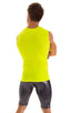 Sleeveless Lycra Muscle Tee in Chartreuse, Front Alternative; Sleeveless Lycra Muscle Tee in Chartreuse, Rear Alternative; Sleeveless Lycra Muscle Tee in Chartr