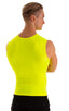 Sleeveless Lycra Muscle Tee in Chartreuse, Front Alternative; Sleeveless Lycra Muscle Tee in Chartreuse, Rear Alternative; Sleeveless Lycra Muscle Tee in Chartr