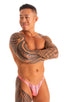 Fitted Bikini Bathing Suit in Cleardot Salmon Venom 1; Fitted Bikini Bathing Suit in Cleardot Salmon Venom 2; Fitted Bikini Bathing Suit in Cleardot Salmon Veno