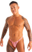 Fitted Bikini Bathing Suit in Cleardot Salmon Venom 1; Fitted Bikini Bathing Suit in Cleardot Salmon Venom 2; Fitted Bikini Bathing Suit in Cleardot Salmon Veno