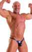 mens sexy bikini fitted pouch scrunchie rear in black ice; Posing Suit - Fitted Pouch - Puckered Back in Black Ice 3; Posing Suit - Fitted Pouch - Puckered Back