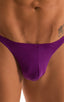 mens swimwear classic t back thong swimsuit in sheer Grape; T Back Thong Swimsuit in ThinSKINZ Grape, Rear View; T Back Thong Swimsuit in ThinSKINZ Grape, Front