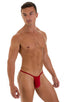 Roman G String Swim Thong in ThinSKINZ Red, Front View; Roman G String Swim Thong in ThinSKINZ Red, Rear View; Roman G String Swim Thong in ThinSKINZ Red 4; Rom