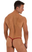 Roman G String Swim Thong in ThinSKINZ Red, Front View; Roman G String Swim Thong in ThinSKINZ Red, Rear View; Roman G String Swim Thong in ThinSKINZ Red 4; Rom