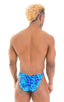 Fitted Bikini Bathing Suit in New World Blue, Front View; Fitted Bikini Bathing Suit in New World Blue, Rear View; Fitted Bikini Bathing Suit in New World Blue 