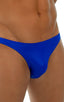 Bikini-Brief Swimsuit in Wet Look Royal Blue, Front View; Bikini-Brief Swimsuit in Wet Look Royal Blue, Rear View; Bikini-Brief Swimsuit in Wet Look Royal Blue,