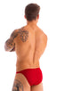mens smooth front bikini swimsuit skinz swimwear in Ruby; Smooth Front Bikini in Ruby 2; Smooth Front Bikini in Ruby 3; Smooth Front Bikini in Ruby 4; Smooth Fr