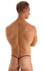 Roman G String Swim Thong in ThinSkinz Grape, Front View; Roman G String Swim Thong in ThinSkinz Grape, Rear View; Roman G String Swim Thong in ThinSkinz Grape,