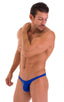mens sexy bikini swimsuit imperial blue skinz swimwear cheekini; Tanga Cheekini Bikini in Imperial Blue 2; Tanga Cheekini Bikini in Imperial Blue 3; Tanga Cheek