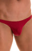 mens sexy bikini swimsuit ruby red skinz swimwear cheekini; Tanga Cheekini Bikini in Ruby Red 2; Tanga Cheekini Bikini in Ruby Red 3; Tanga Cheekini Bikini in R