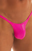 mens micro g string sexy swimsuit bikini in best seller barbie fuchsia pink skinz swimwear; Stuffit Pouch G String Swimsuit in Fuchsia 2; Stuffit Pouch G String