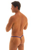 mens micro g string sexy swimsuit bikini in best seller imperial blue skinz swimwear; Stuffit Pouch G String Swimsuit in Imperial Blue 2; Stuffit Pouch G String