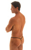 mens micro g string sexy swimsuit bikini in best seller sheer black skinz swimwear; Stuffit Pouch G String Swimsuit in Semi Sheer Super ThinSkinz Black 2; Stuff