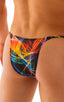 mens tan through swimsuit bikini brief in rave up man micro swimwear; Sunseeker2 Tanning Swimsuit in RaveUp Tan Through, Rear View; Sunseeker2 Tanning Swimsuit 
