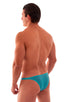 mens seamless skimpy bikini swimsuit half back skinz swimwear in SeaMist Powernet; Mens Tanning Bikini Swimsuit in SeaMist Powernet 2; Mens Tanning Bikini Swims