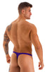 most popular mens swimwear classic t back thong swimsuit in Royal Purple; Mens Thong Swimsuit - Bravura Pouch in Royal Purple 2; Mens Thong Swimsuit - Bravura P