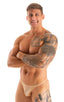 mens super low tiny bikini swimsuit by skinz swimwear in Tan Powernet; Super Low Brazilian Bikini in Tan Powernet 2; Super Low Brazilian Bikini in Tan Powernet 
