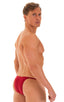 mens maximum tanning micro swimsuit bikini skinz swimwear in ruby red; Sunseeker2 Tanning Swimsuit in Ruby Red 2; Sunseeker2 Tanning Swimsuit in Ruby Red 3; Sun