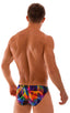 mens imternational male bikini swimsuit brief skinz speedo swimwear in Tan Through RaveUp; Bikini Brief Swimsuit in Tan Through RaveUp, Rear View; Bikini Brief 