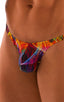 mens micro pouch thong back sexy swimsuit in swimwear fabric Tan Through RaveUp; Stuffit Pouch Thong in Tan Through RaveUp, Rear View; Stuffit Pouch Thong in Ta