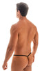 mens micro g string sexy swimsuit bikini in best seller sheer black skinz swimwear; Stuffit Pouch G String Swimsuit in Semi Sheer Black peep show 2; Stuffit Pou