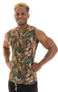 Sleeveless Lycra Muscle Tee in Camo, Front View; Sleeveless Lycra Muscle Tee in Camo, Rear Alternative; Sleeveless Lycra Muscle Tee in Camo 4; Sleeveless Lycra 