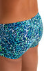 mens swimwear extreme low square cut swimsuit boxer trunks by skinz swimwear in Liquid Leopard; Extreme Low Square Cut Swim Trunks in Liquid Leopard 2; Extreme 