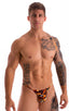 mens sexy g string swimsuit micro thong swimwear in sheer Wild Tiger; Y Back G String Thong in Super ThinSKINZ Wild Tiger 2; Y Back G String Thong in Super Thin