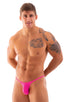 best seller mens sexy swimwear micro bikini barbie hot pink fuchsia skinz swimsuit; Sunseeker Micro Pouch Half Back Bikini in Fuchsia 2; Sunseeker Micro Pouch H